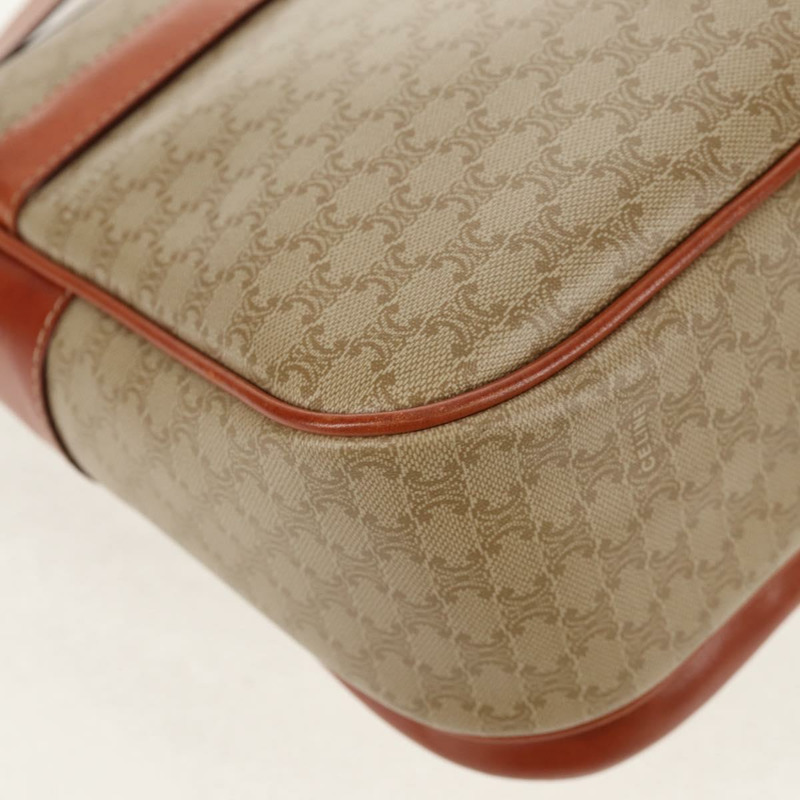 【日本直送】CELINE Macadam帆布手提包 PVC 兩用 米色 金色 正品 156173V-17