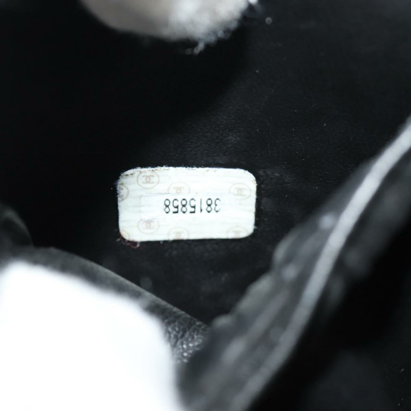 【日本直送】香奈兒 COCO 標誌化妝包,魚子醬皮,黑色,金色 CC 標誌,正品編號 153739SAV-9