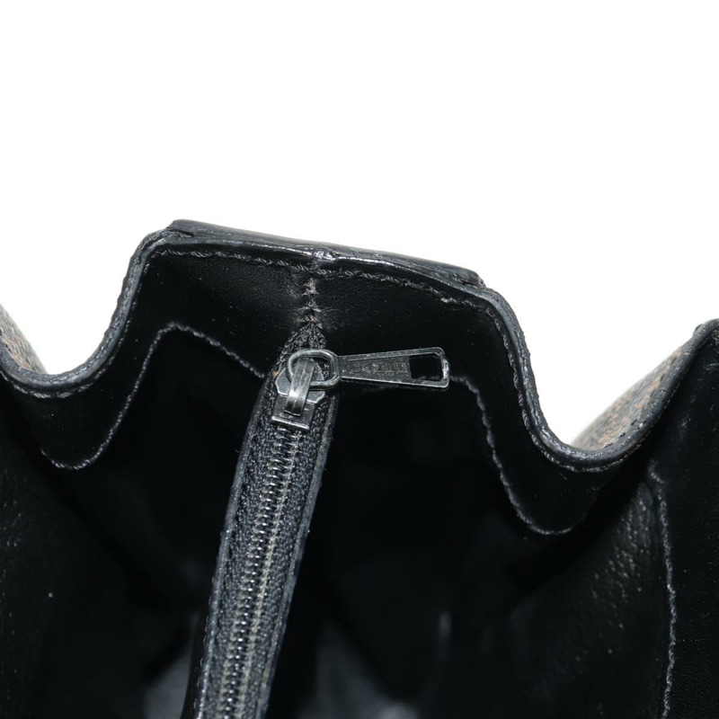 【日本直送】CELINE Macadam帆布手提包 PVC皮革 2way 黑色金色 Auth 156450V-26