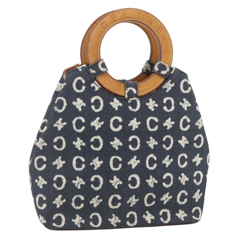 【日本直送】CELINE C Macadam 帆布手提包 藍色 正品 157772V-0