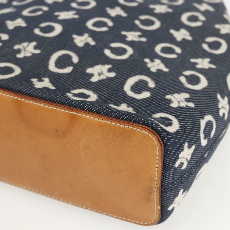 【日本直送】CELINE C Macadam 帆布手提包 藍色 正品 157772V-8