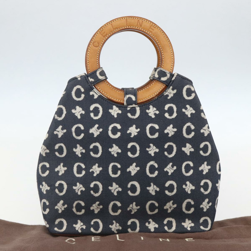 【日本直送】CELINE C Macadam 帆布手提包 藍色 正品 157772V-11