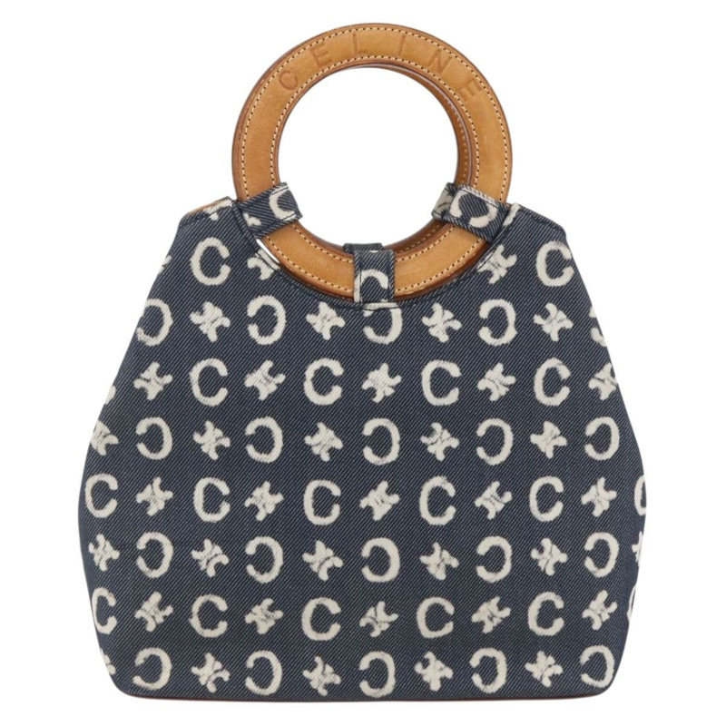 【日本直送】CELINE C Macadam 帆布手提包 藍色 正品 157772V-12