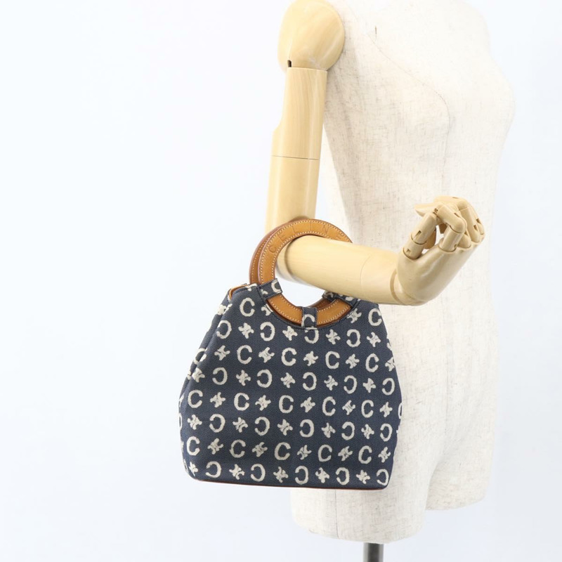【日本直送】CELINE C Macadam 帆布手提包 藍色 正品 157772V-20