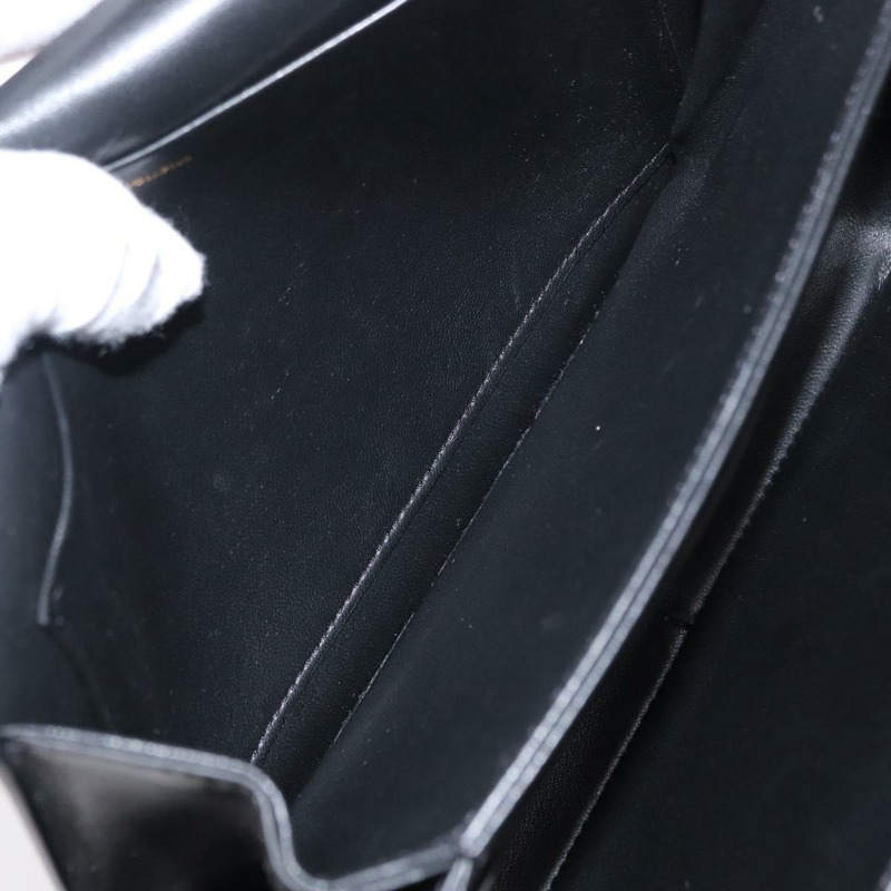 【日本直送】CELINE Teen Triomphe 肩背包 皮革帆布 黑色 白色 正品 BA8997M-21