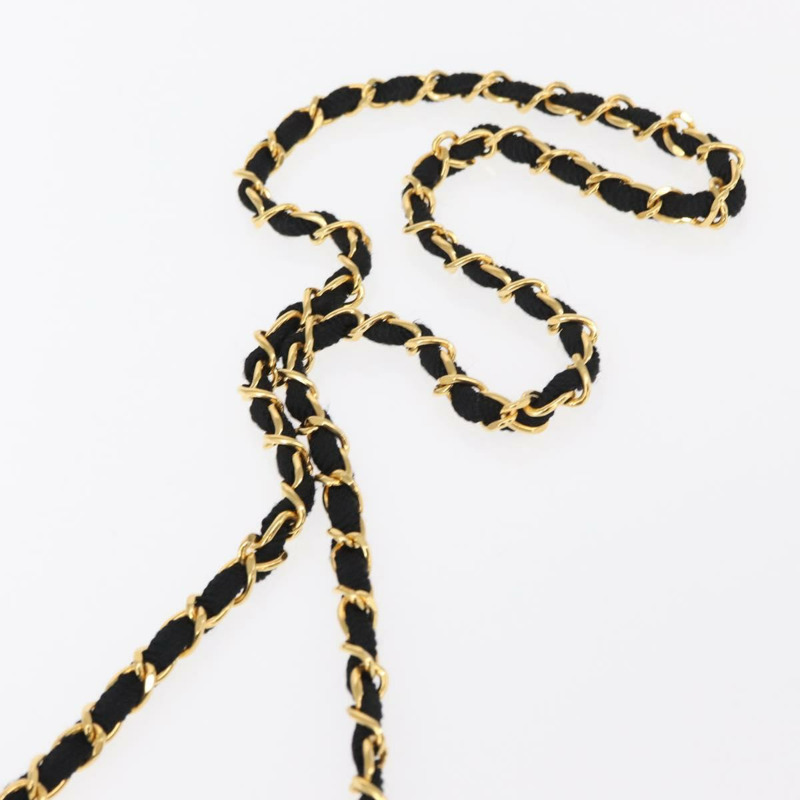 【日本直送】香奈兒迷你絎縫17鏈條肩背包，緞面黑色，金色雙C標誌，正品編號156632SAM-7