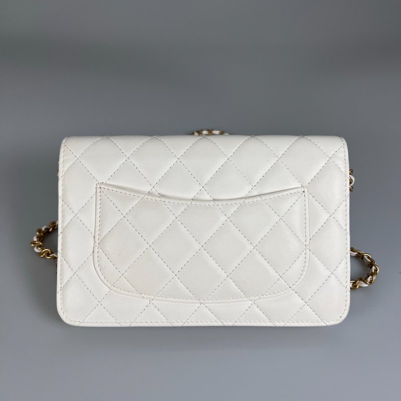 CHANEL AP1450/30開 白羊皮金球WOC-1