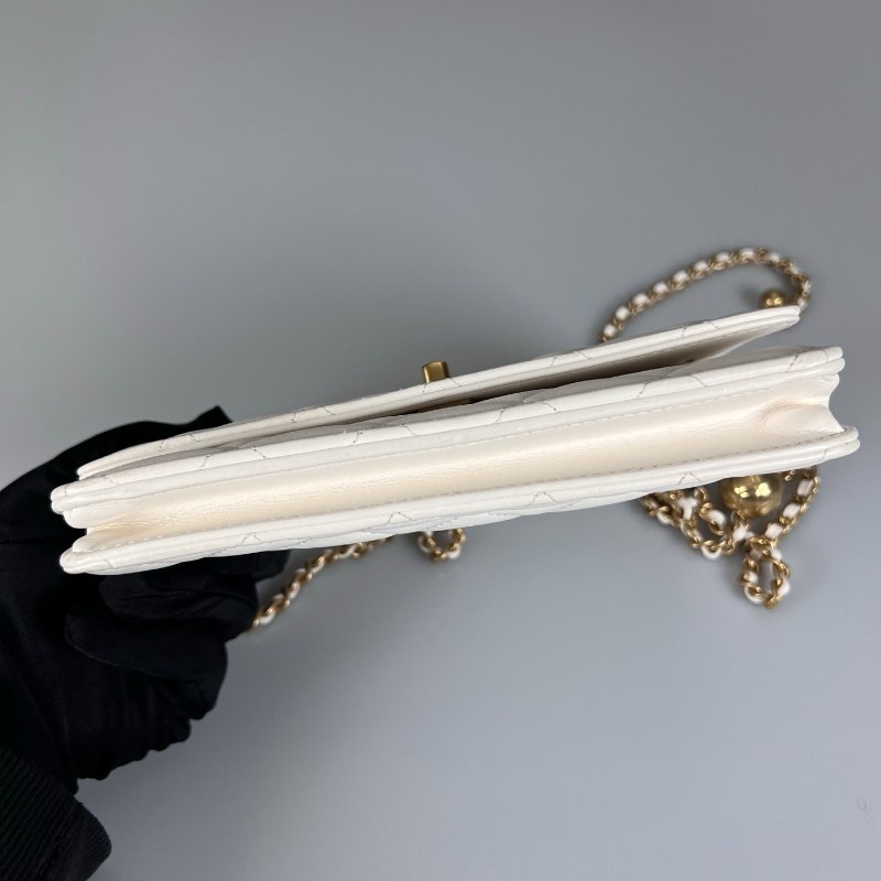 CHANEL AP1450/30開 白羊皮金球WOC-4