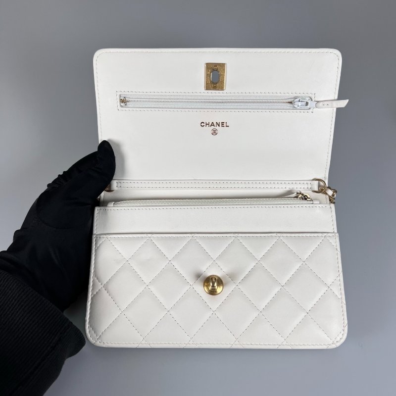 CHANEL AP1450/30開 白羊皮金球WOC-5