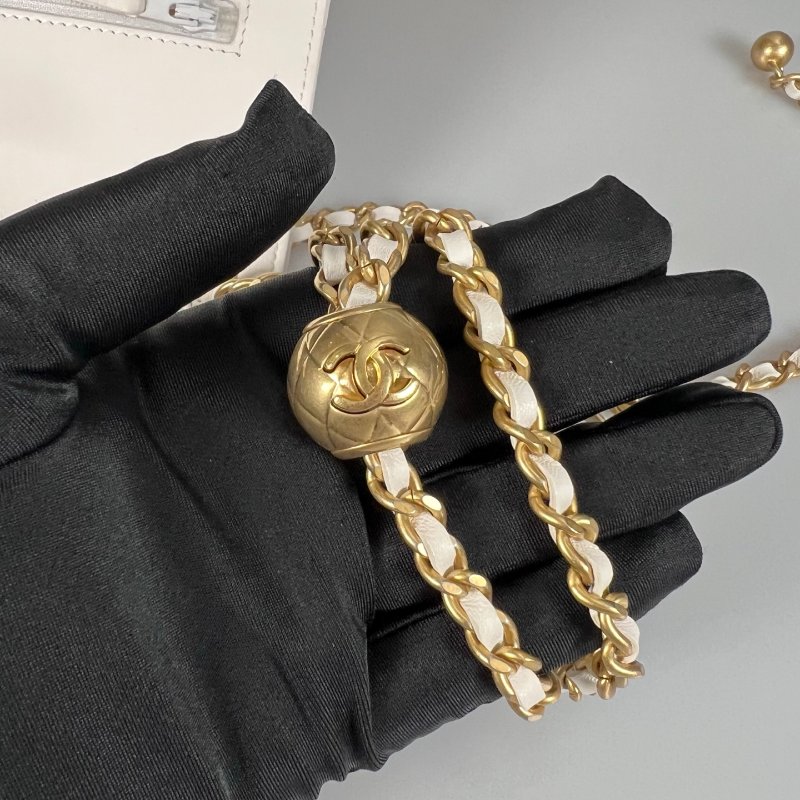 CHANEL AP1450/30開 白羊皮金球WOC-9