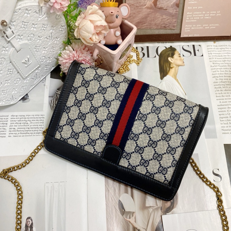 【GUCCI古馳】Ophidia系列手拿包鏈條包🏅-4