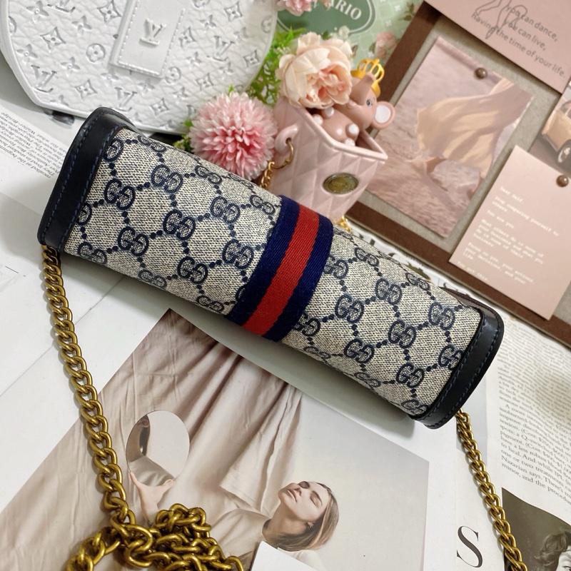 【GUCCI古馳】Ophidia系列手拿包鏈條包🏅-7