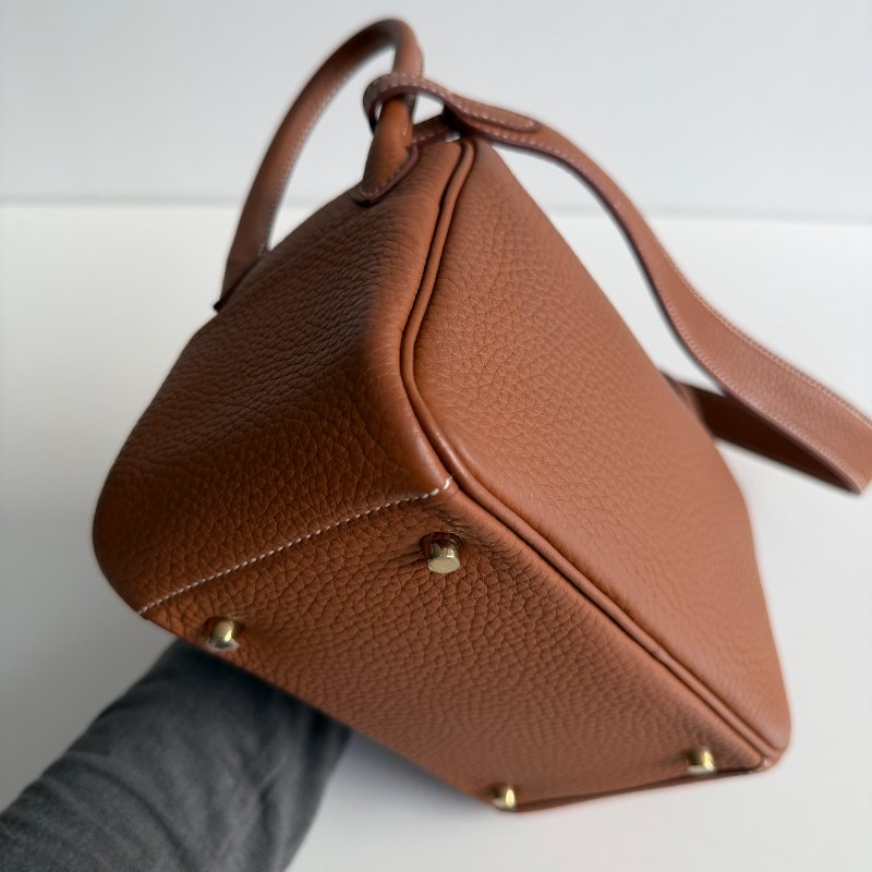 99新🆕 Hermès 愛馬仕 Lindy Mini 金棕金釦 二代-11