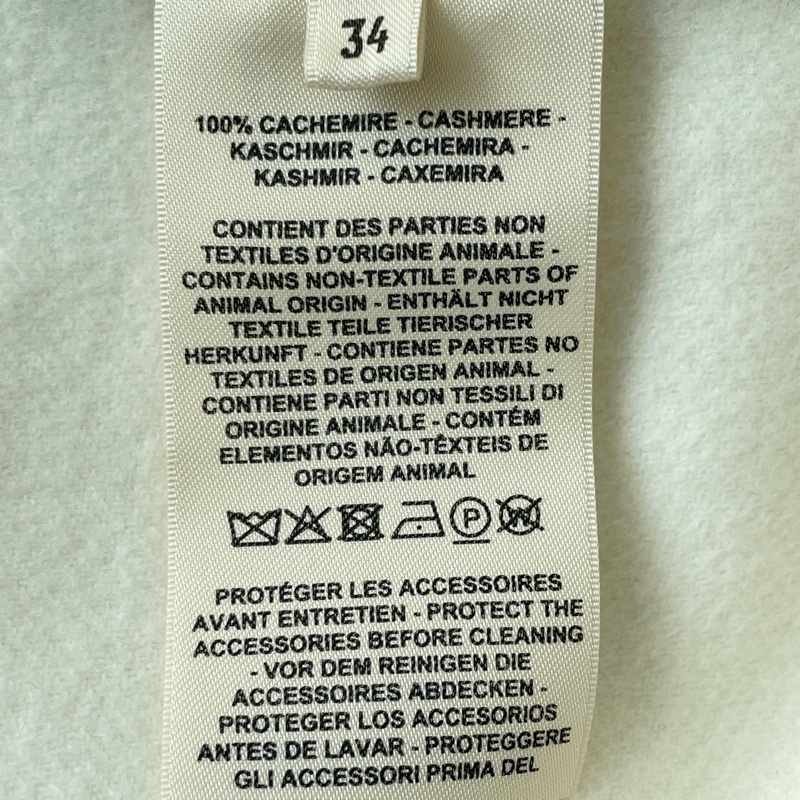 99新/Hermes/愛馬仕/W118523/米白色翻領系帶大衣/34碼-4