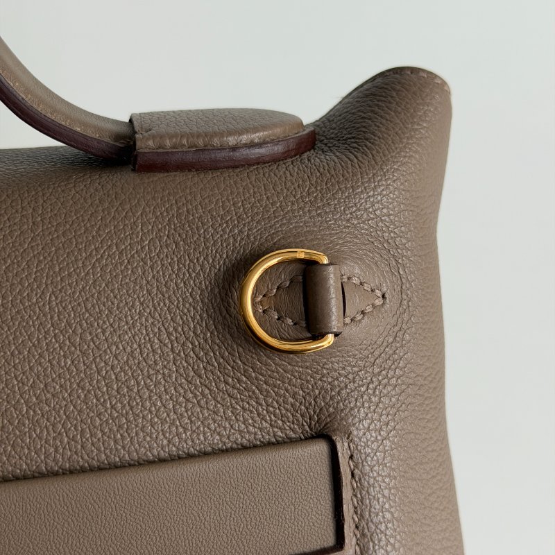 99新🆕 全配有購證🙌🏻 Hermès 愛馬仕 2424 mini 大象灰金釦-6