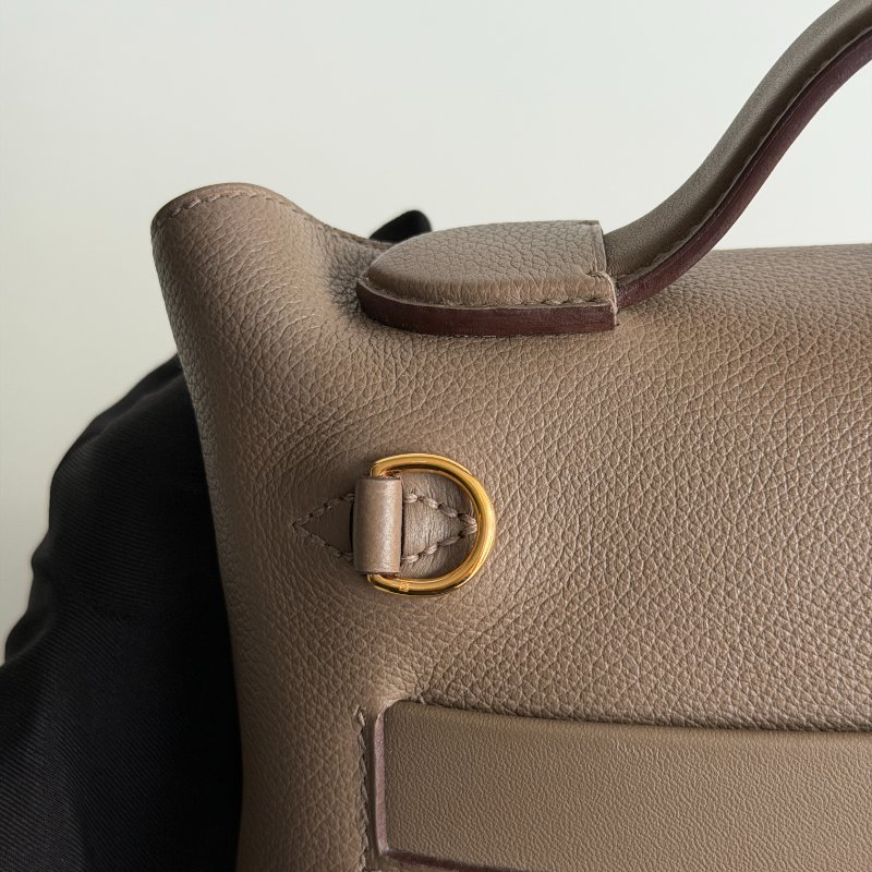 99新🆕 全配有購證🙌🏻 Hermès 愛馬仕 2424 mini 大象灰金釦-7