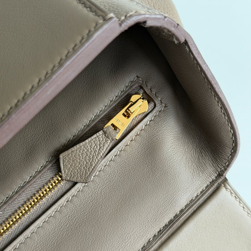 99新🆕 全配有購證🙌🏻 Hermès 愛馬仕 2424 mini 大象灰金釦-10