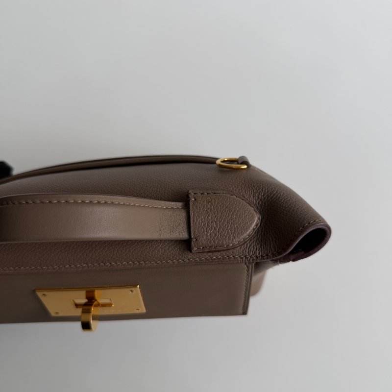 99新🆕 全配有購證🙌🏻 Hermès 愛馬仕 2424 mini 大象灰金釦-12