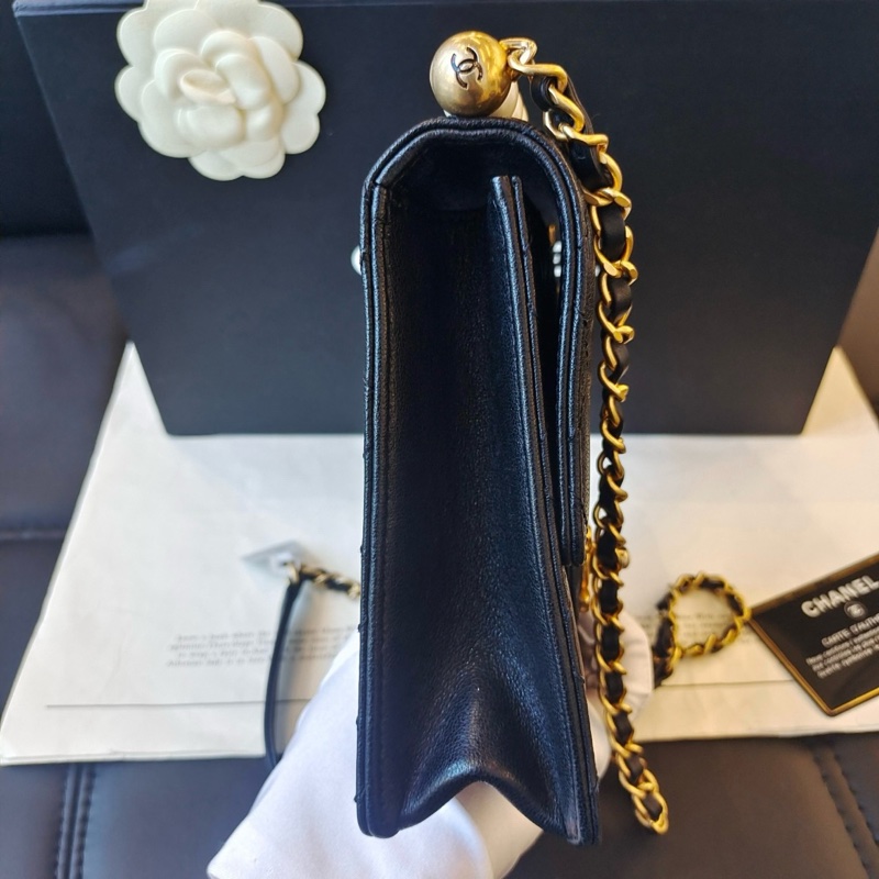 Chanel珍珠黑金CF方形特別款 全網最低價 97%新-2