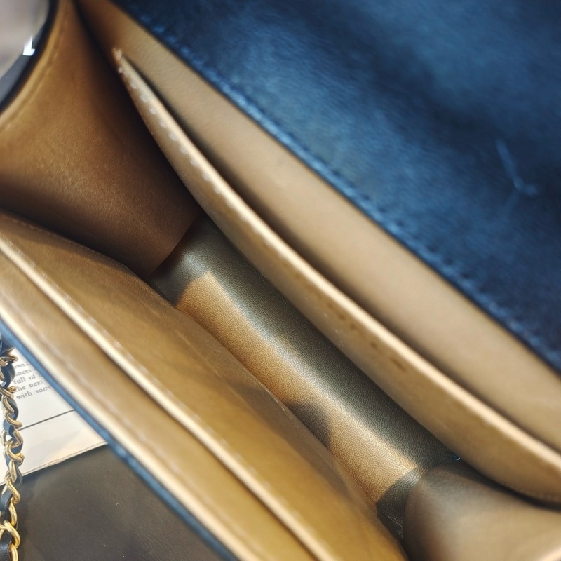 Chanel珍珠黑金CF方形特別款 全網最低價 97%新-5