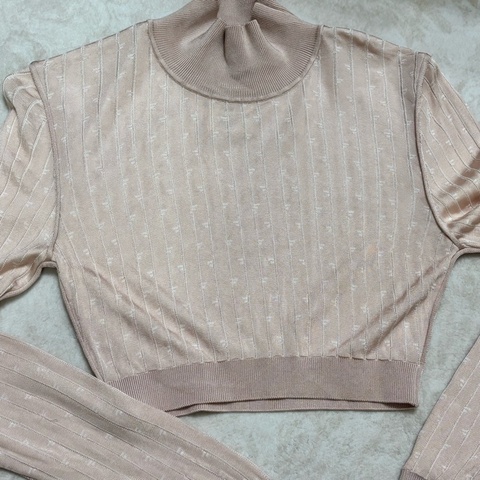 Fendi 高領條紋針織上衣