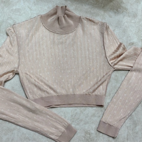 Fendi 高領條紋針織上衣