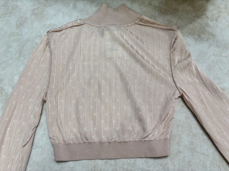 Fendi 高領條紋針織上衣-6