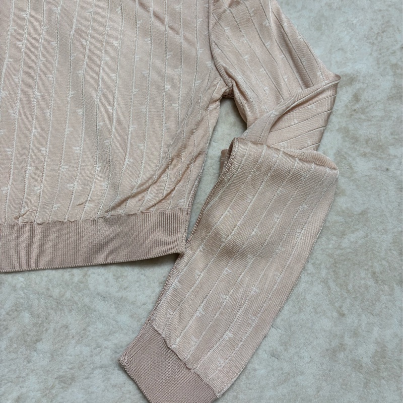 Fendi 高領條紋針織上衣-12