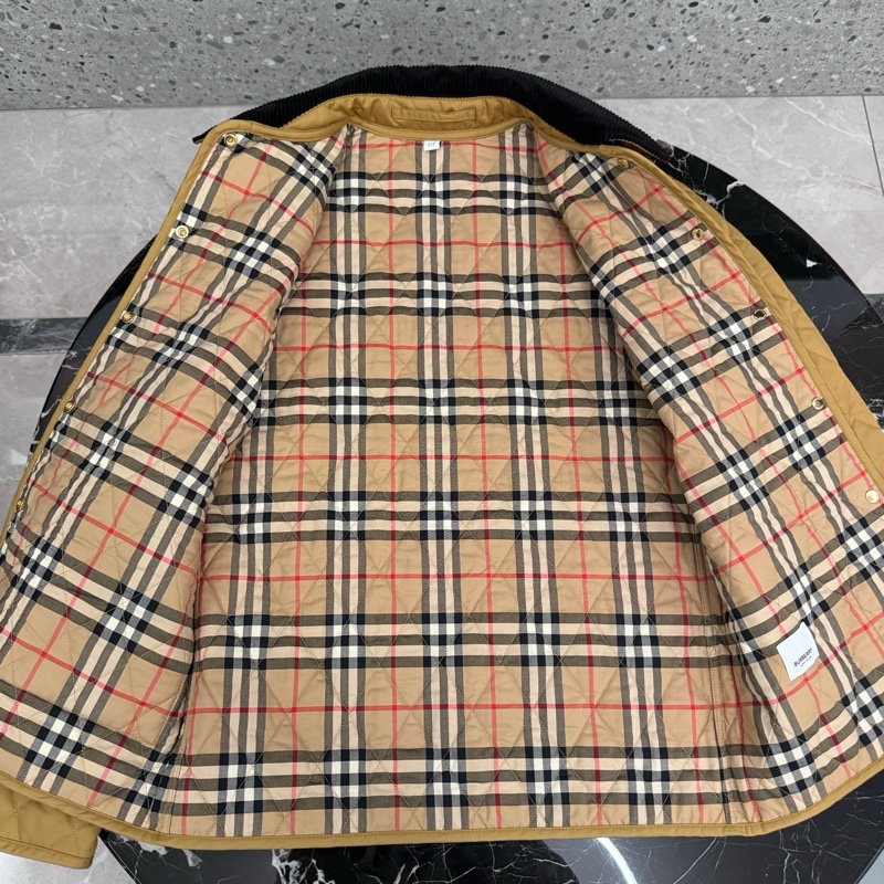 Burberry 巴寶莉 黃金甲 內里格紋 棉衣外套 99新 xXs碼-0