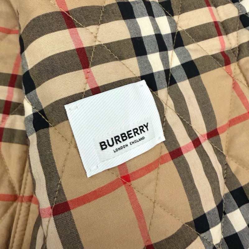 Burberry 巴寶莉 黃金甲 內里格紋 棉衣外套 99新 xXs碼-4