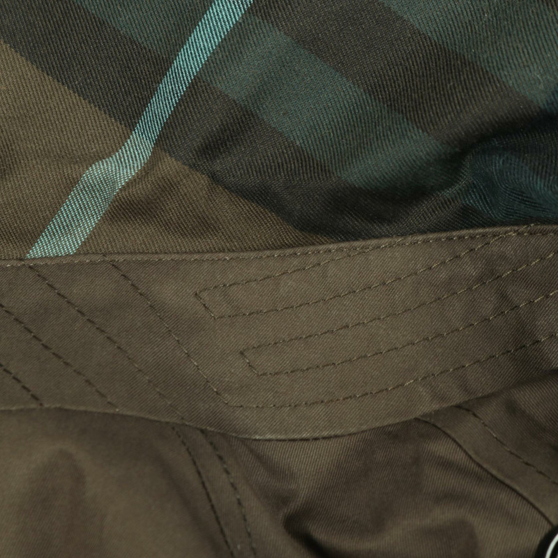 博柏利 (BURBERRY) 立領長外套 #52 棉質 灰綠黑 二手 男款-6