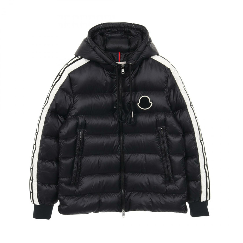 MONCLER STELLAIRE 羽絨外套 #1 尼龍黑白配色 二手 男款-0