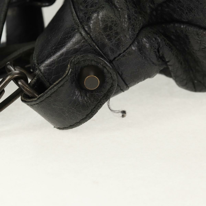 【日本直送】BALENCIAGA The First 手提包 皮革 2way 黑色 103208 Auth am9518V-3