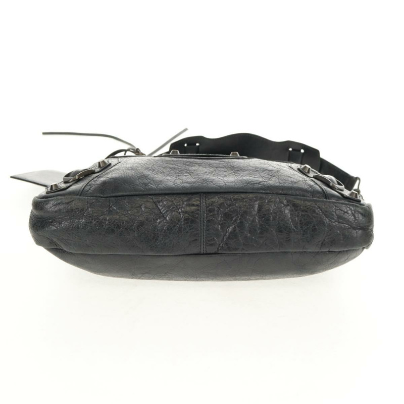 【日本直送】BALENCIAGA The First 手提包 皮革 2way 黑色 103208 Auth am9518V-5