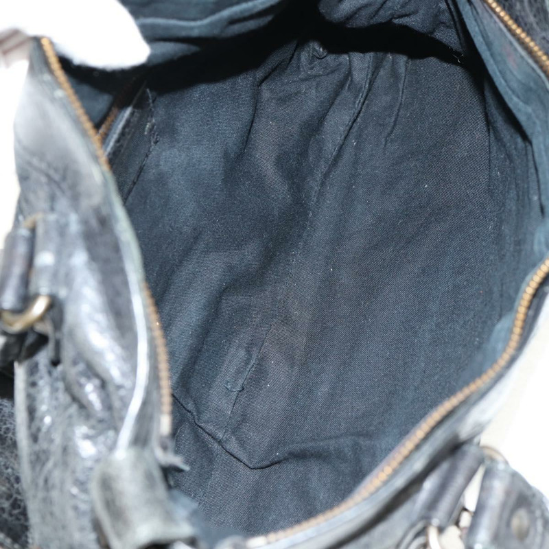 【日本直送】BALENCIAGA The First 手提包 皮革 2way 黑色 103208 Auth am9518V-10