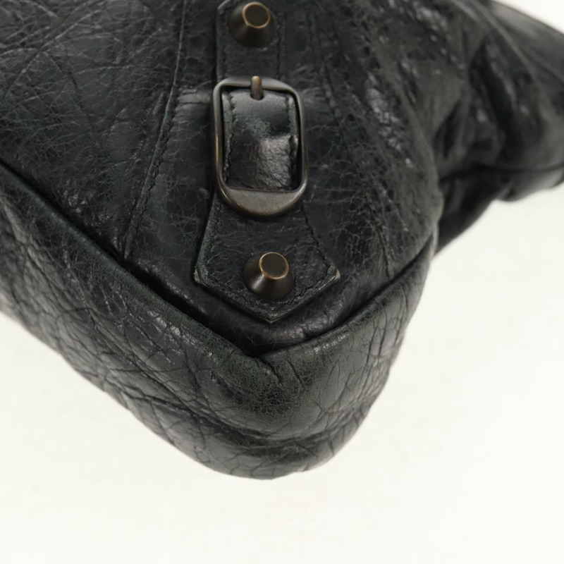 【日本直送】BALENCIAGA The First 手提包 皮革 2way 黑色 103208 Auth am9518V-17