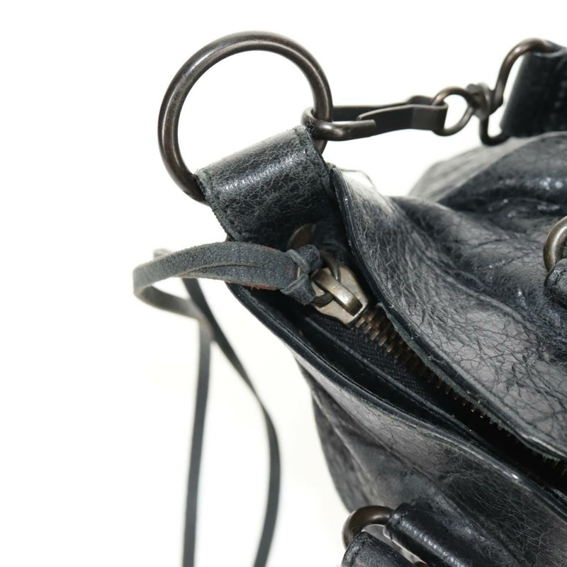 【日本直送】BALENCIAGA The First 手提包 皮革 2way 黑色 103208 Auth am9518V-21