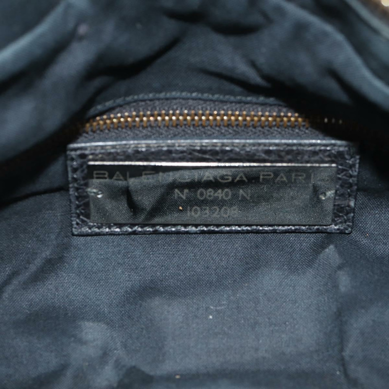 【日本直送】BALENCIAGA The First 手提包 皮革 2way 黑色 103208 Auth am9518V-22