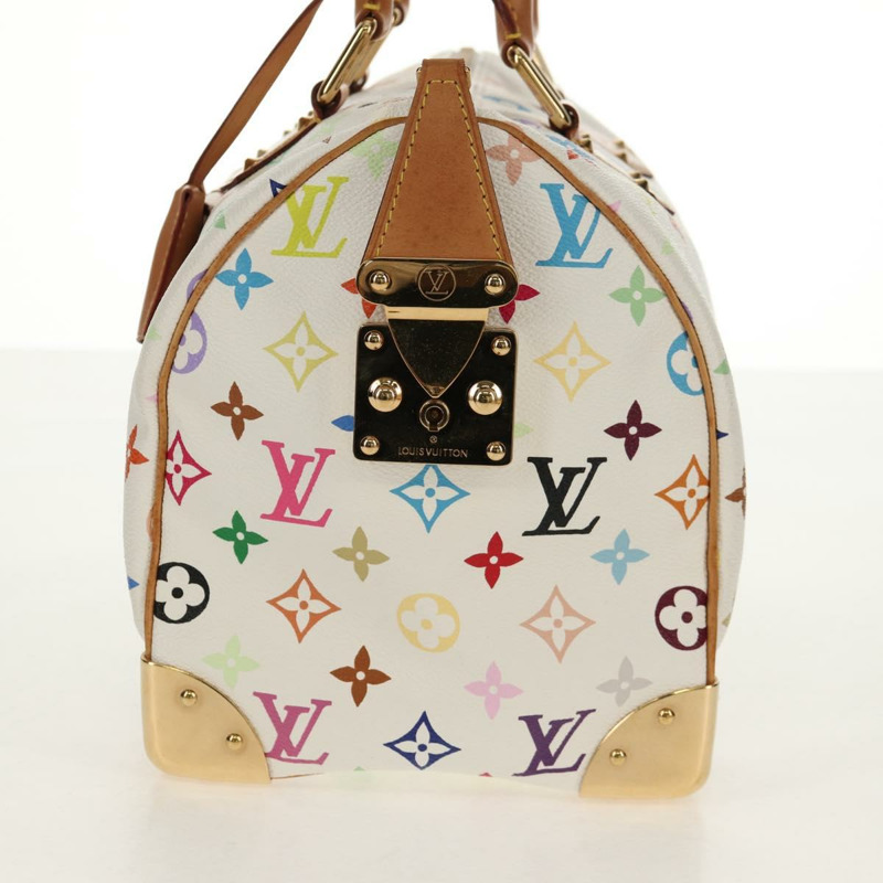 【日本直送】路易威登 Monogram Multicolor Speedy 30 手提包 白色 M92643 正品 150196V-2