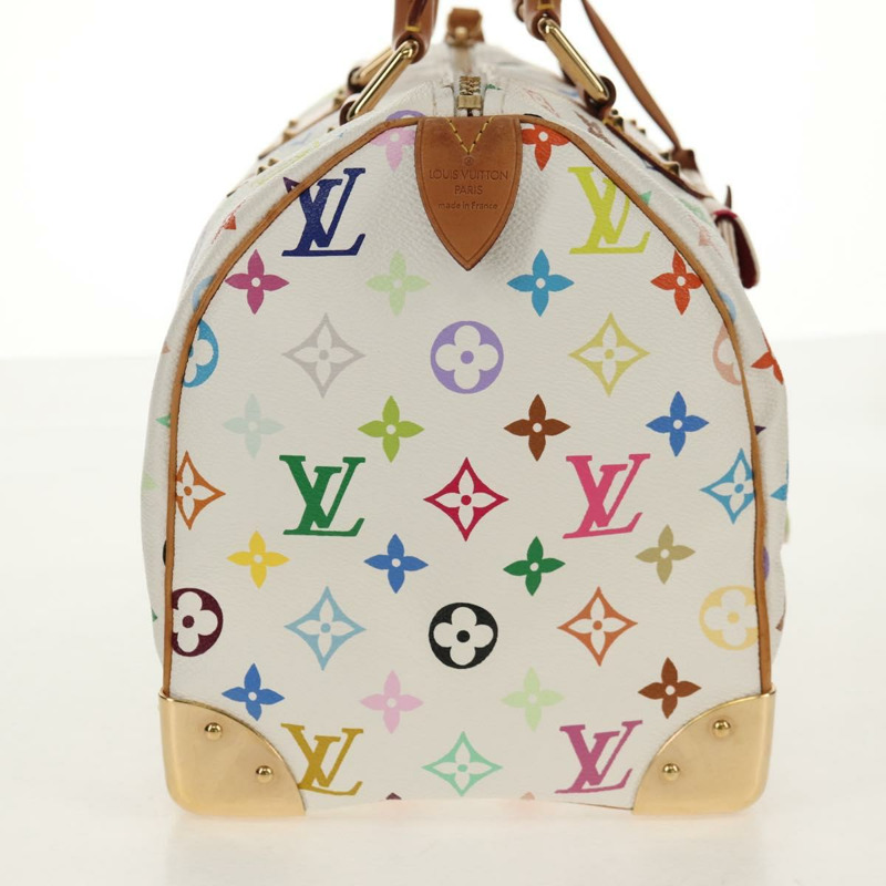 【日本直送】路易威登 Monogram Multicolor Speedy 30 手提包 白色 M92643 正品 150196V-3