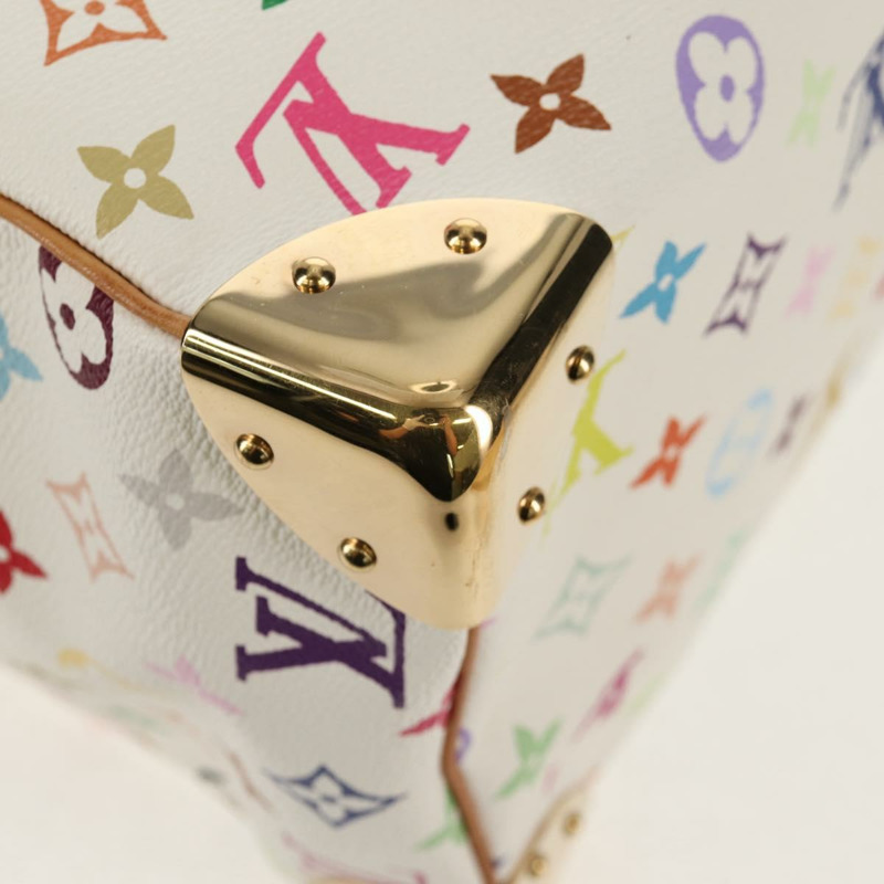 【日本直送】路易威登 Monogram Multicolor Speedy 30 手提包 白色 M92643 正品 150196V-16