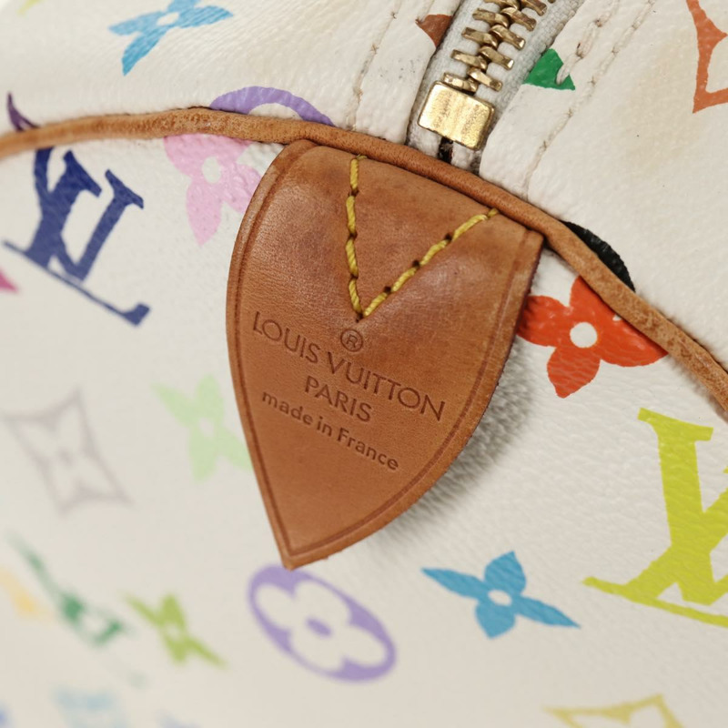 【日本直送】路易威登 Monogram Multicolor Speedy 30 手提包 白色 M92643 正品 150196V-18