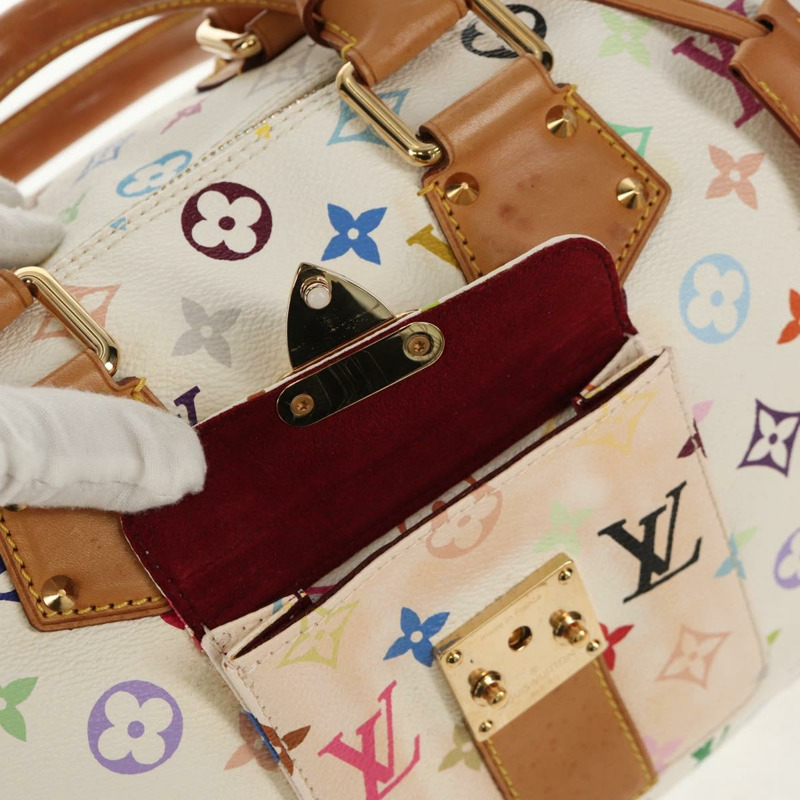 【日本直送】路易威登 Monogram Multicolor Speedy 30 手提包 白色 M92643 正品 150196V-20