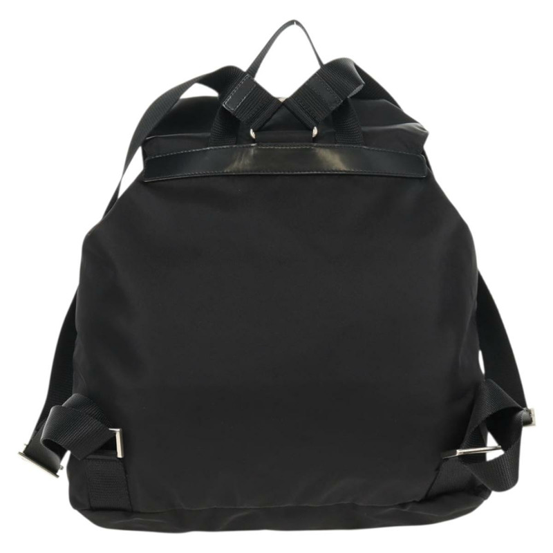 【日本直送】PRADA 雙肩包 尼龍 黑色 銀色 正品 148455V-1