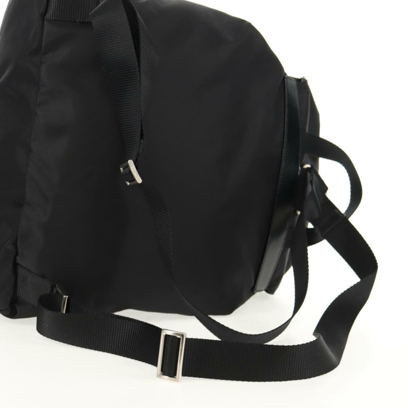 【日本直送】PRADA 雙肩包 尼龍 黑色 銀色 正品 148455V-6