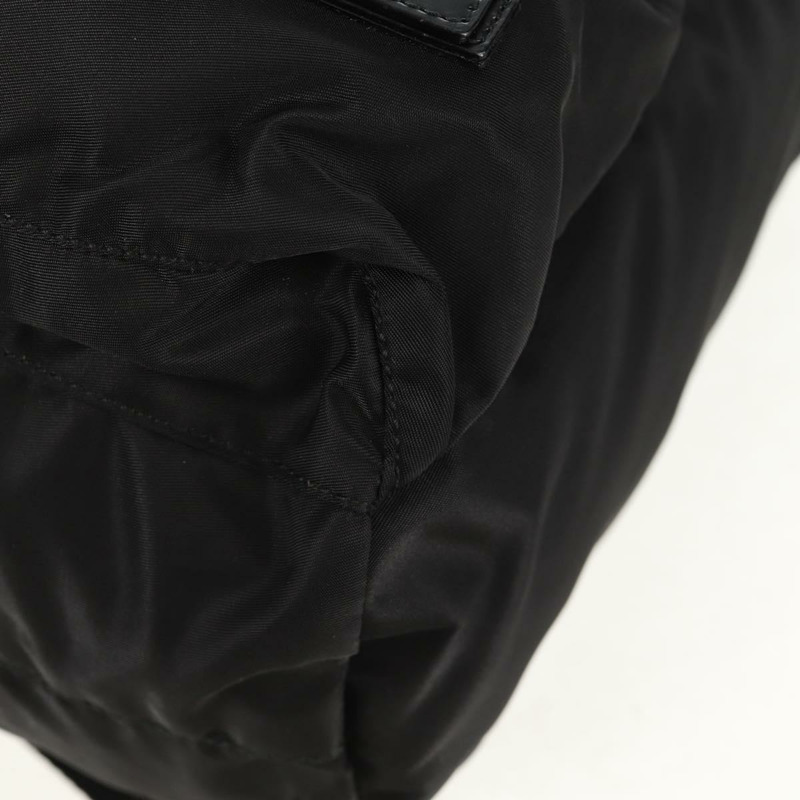 【日本直送】PRADA 雙肩包 尼龍 黑色 銀色 正品 148455V-16