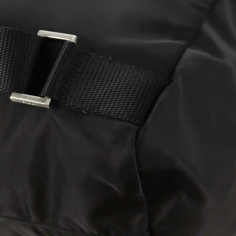 【日本直送】PRADA 雙肩包 尼龍 黑色 銀色 正品 148455V-18