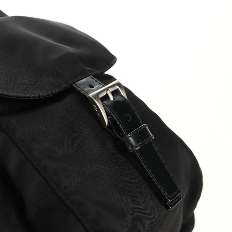 【日本直送】PRADA 雙肩包 尼龍 黑色 銀色 正品 148455V-21