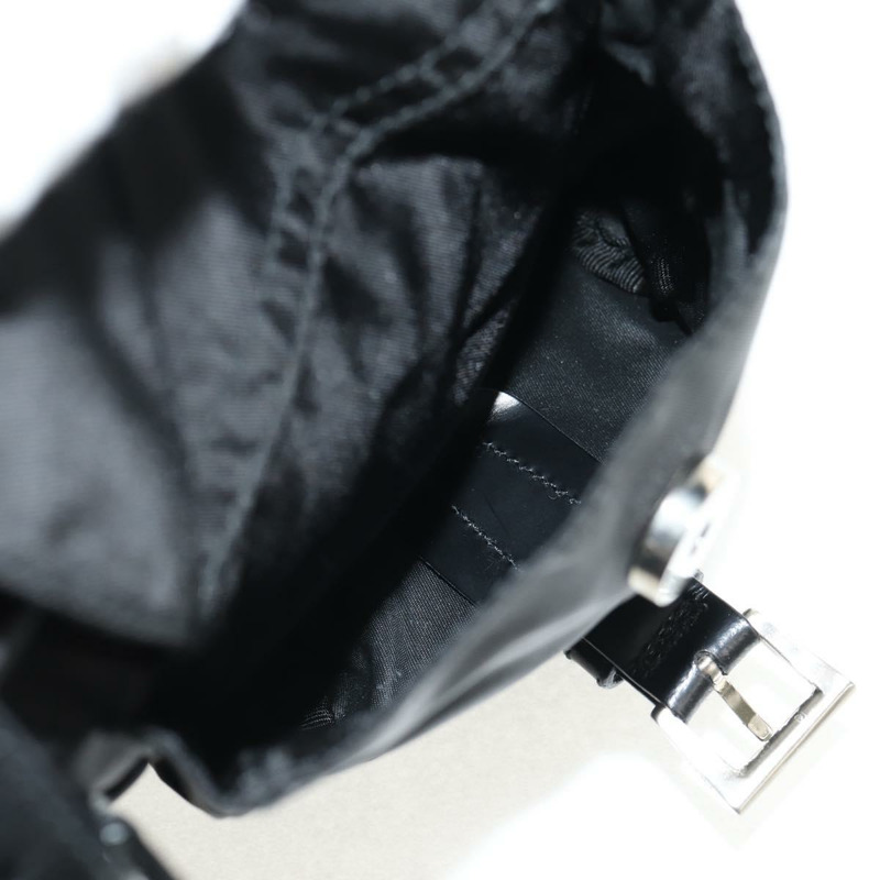 【日本直送】PRADA 雙肩包 尼龍 黑色 銀色 正品 148455V-23