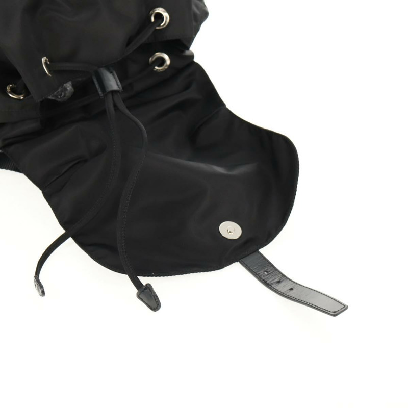 【日本直送】PRADA 雙肩包 尼龍 黑色 銀色 正品 148455V-25